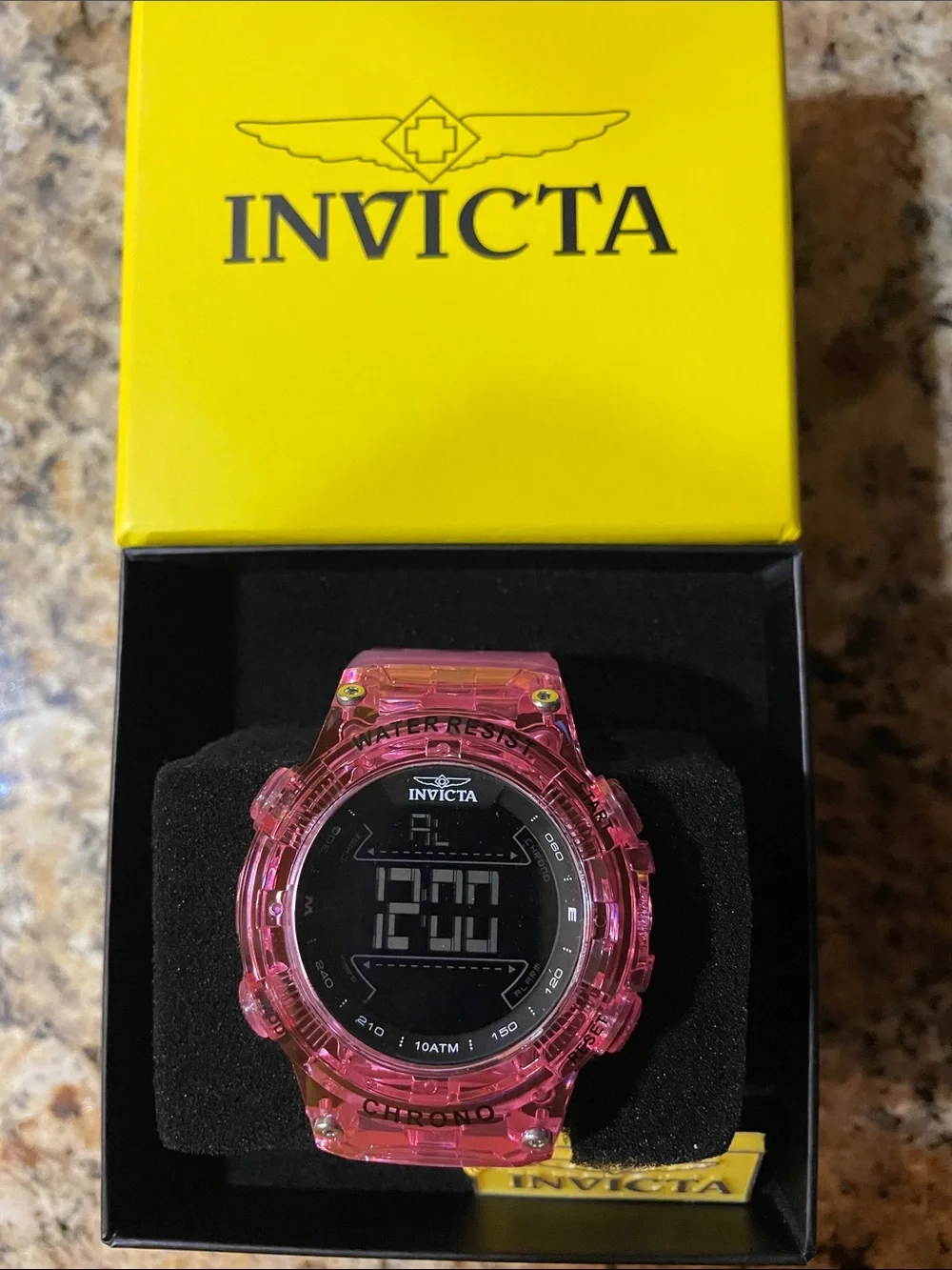 Invicta Pink Racing Burnout Digital Sport Watch
